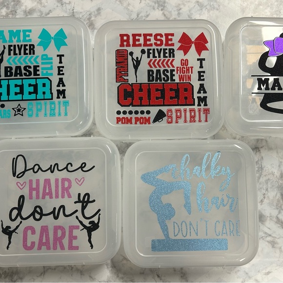 Cheer Dance Gymnastic Competition Bow Boxes Case Design #3 - Picture 2 of 2